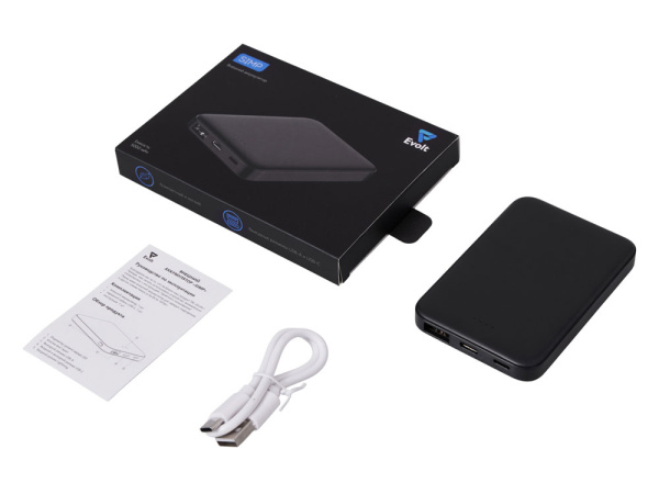 Внешний аккумулятор «Simp», 5000 мАч, Цвет черный