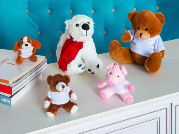 Брелок «Свинка Одри», Цвет розовый, белый