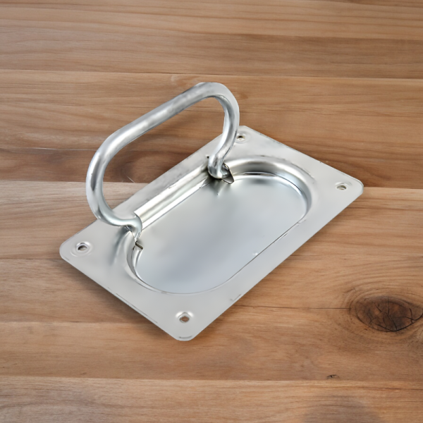 Ручка врезная 140*90 мм Цинк (Ручка тарная К32 цинк)РФ)/ Надежная и качественная