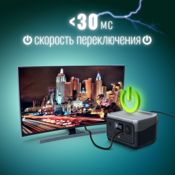 Портативная зарядная станция Power Bank 256 Втч, 3000 циклов зарядки с удаленным управлением / Легкая и компактная