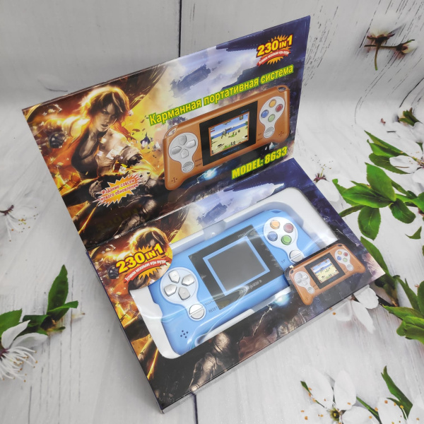 Игровая портативная консоль (карманная приставка) 8633 цветной экран 2.5 дюйма