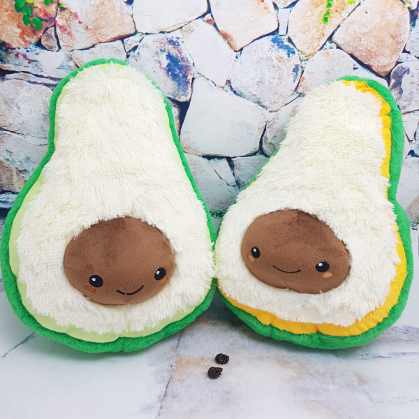 Гламурная мягкая игрушка - подушка Авокадо MAXI, 40 см