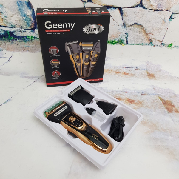 Электрическая бритва и триммер для волос (бороды) Geemy GM-595