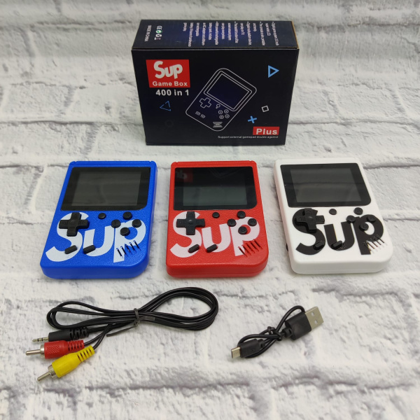 Игровая приставка Sup Game Box PLUS Retro 400 in 1  2.8” TFT 8 BIT 400 в 1 Белая