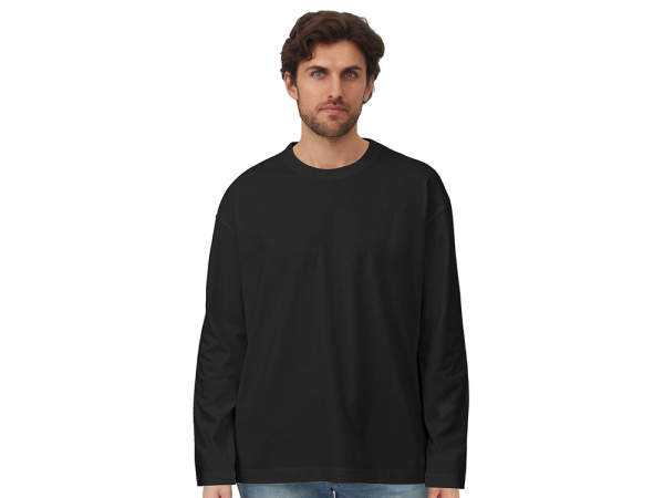 Лонгслив оверсайз «Berlin» унисекс, Размер XL-2XL, Цвет черный