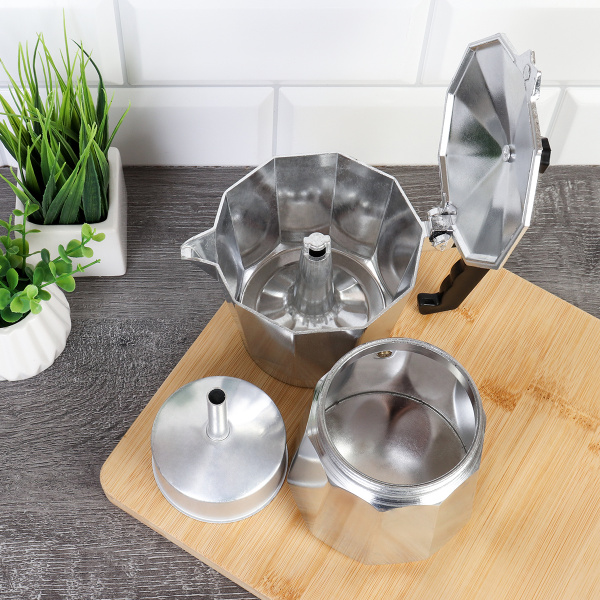 Кофеварка гейзерная 450 мл 9 чашек / LV-186 /уп 24/