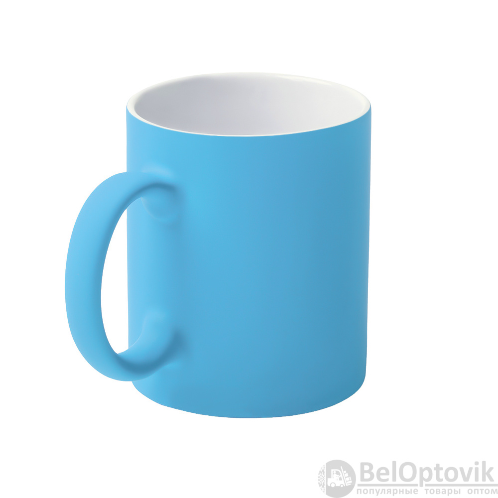 Кружка Bonn Soft, софт тач, голубая