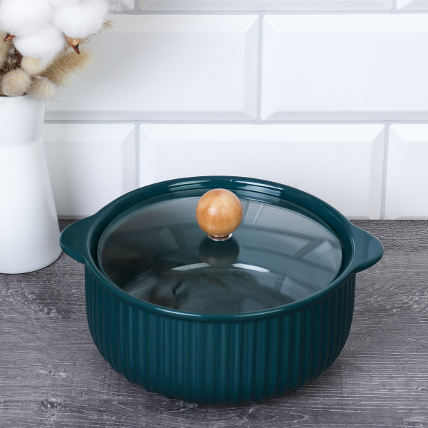 Супница 900 мл с крышкой / DRT-45 /уп 36/