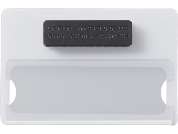 Магнитный пластиковый бейдж, Цвет белый