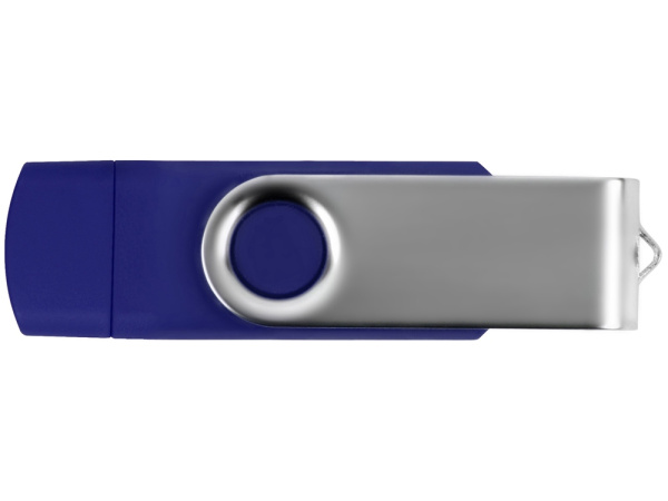 USB/micro USB-флешка на 16 Гб «Квебек OTG», Размер 16Gb, Цвет синий