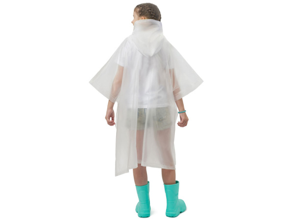 Пончо «Hawaii» c чехлом детский, Размер 8-14, Цвет белый