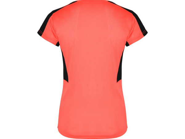 Спортивная футболка «Suzuka» женская, Размер XL, Цвет неоновый коралловый/черный