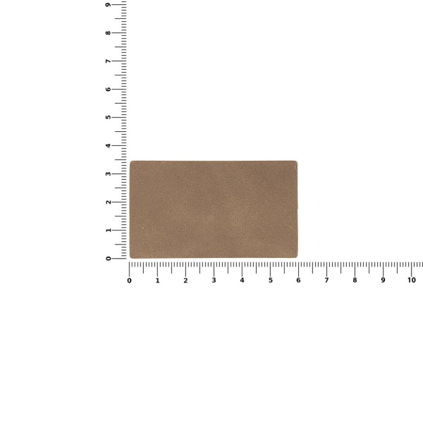 Лейбл Listra Nubuck Touch, M, коричневый, 3,5х6 см