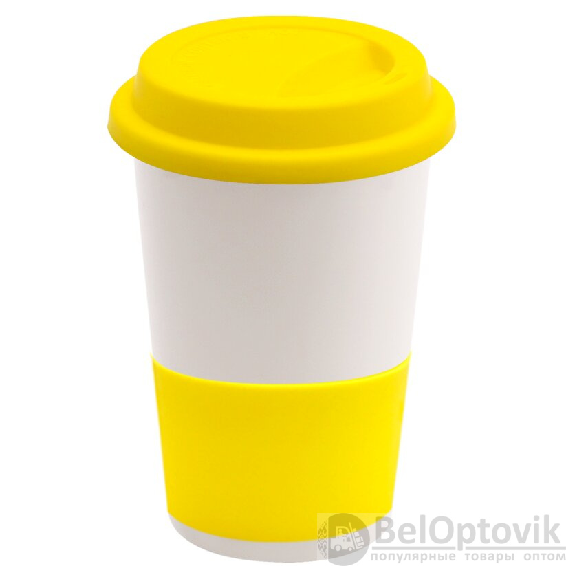 Кружка Magic To Go, белый/желтый