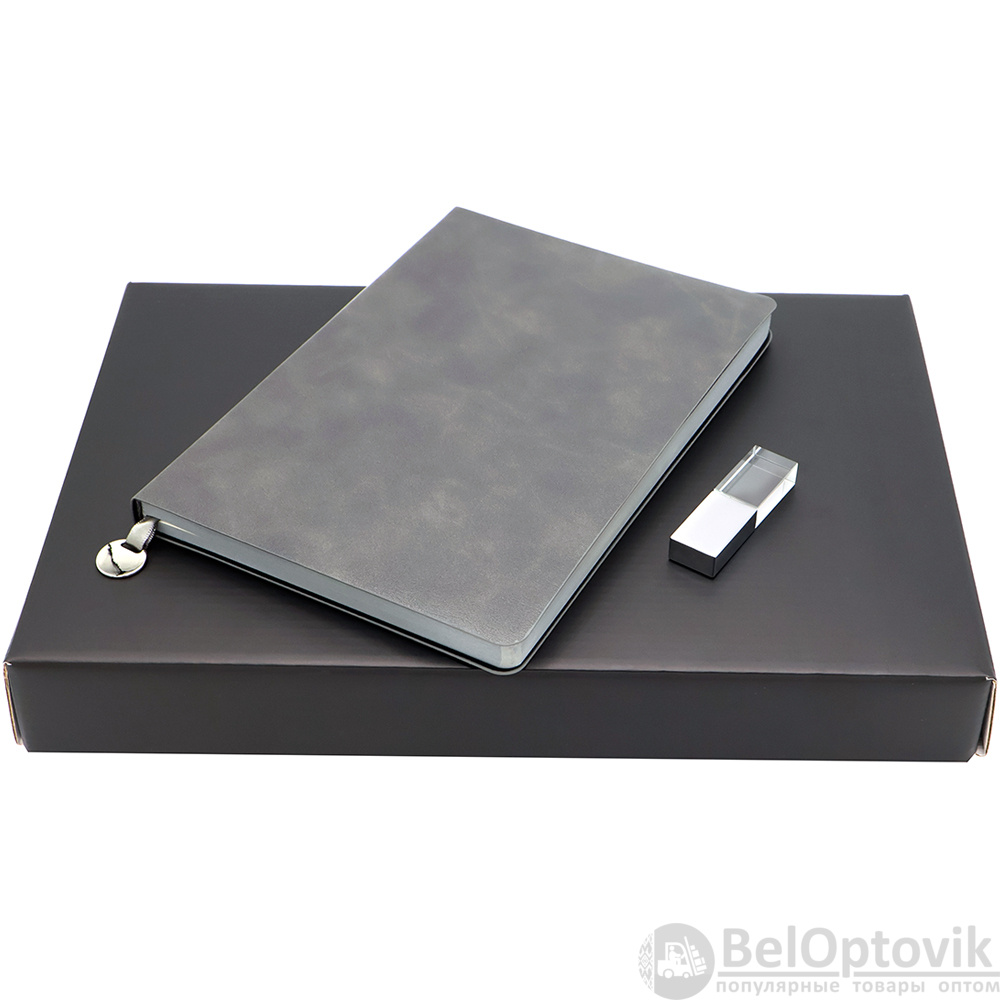 Подарочный набор ЗАМЕТЬ И ЗАПОМНИ, темно-серый