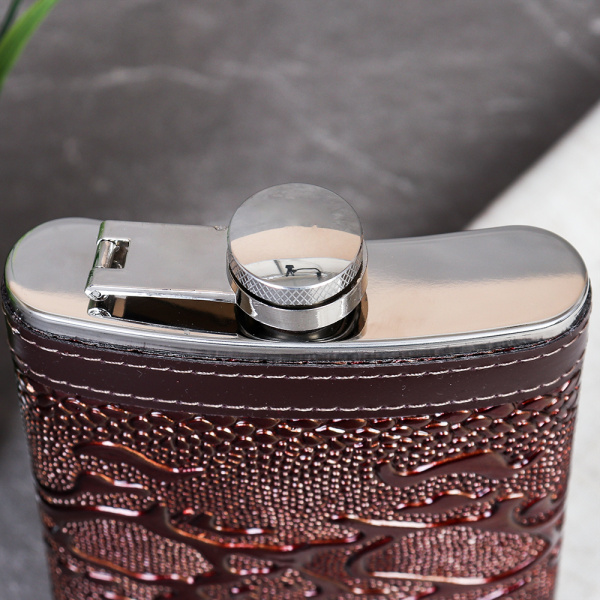 Фляжка 250 мл / FL-164 /уп 100/ коричневая