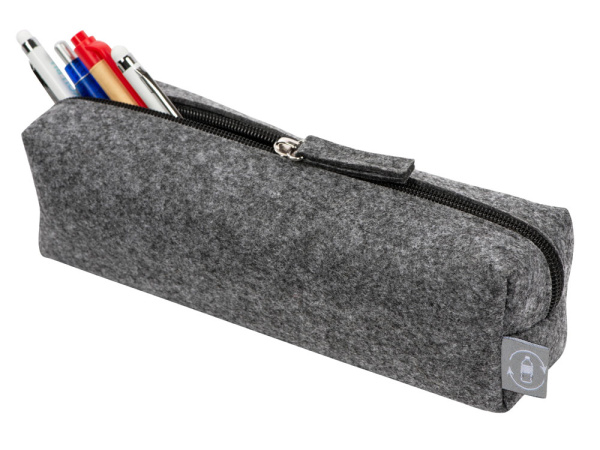 Пенал «Felt» из RPET-фетра, Цвет серый