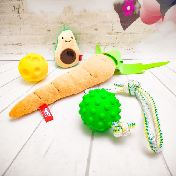 Набор игрушек для собак Счастливый пёс Fancy Pets, 4 в 1, SET1