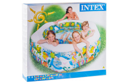 Надувной детский бассейн "Океанский риф" 191х178х61см Intex