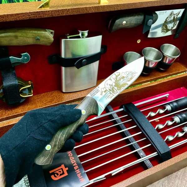 Набор для шашлыка и гриля в чемодане Царский №7 Кизляр России 21 предмет