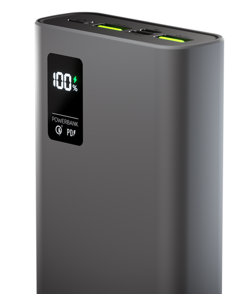 Внешний АКБ QR-20, 20000mAh, space-gray, OLMIO