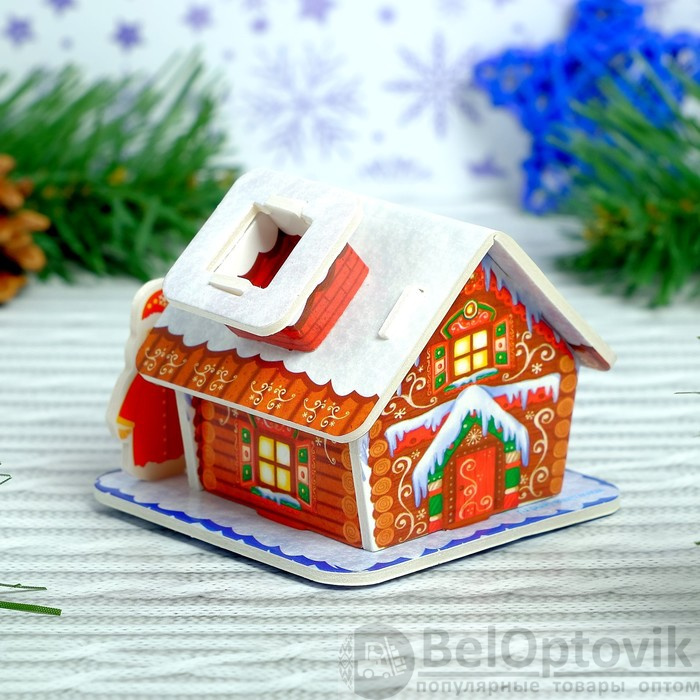 Конструктор фигурки&amp;quot;Дом деда мороза&amp;quot; 3Д   3564567