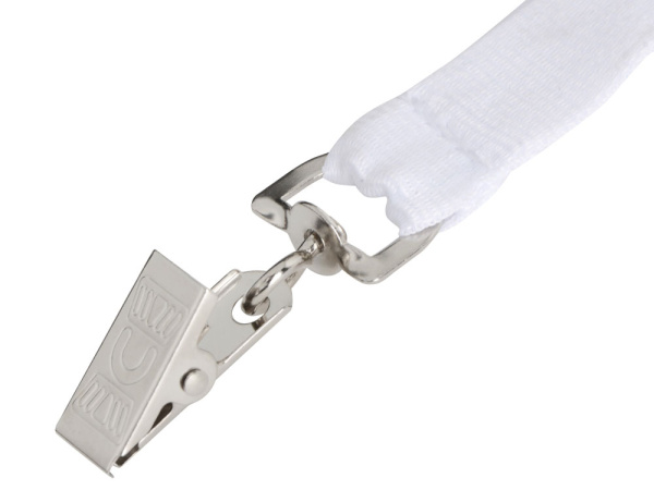 Ланъярд из RPET с клипом, Цвет белый