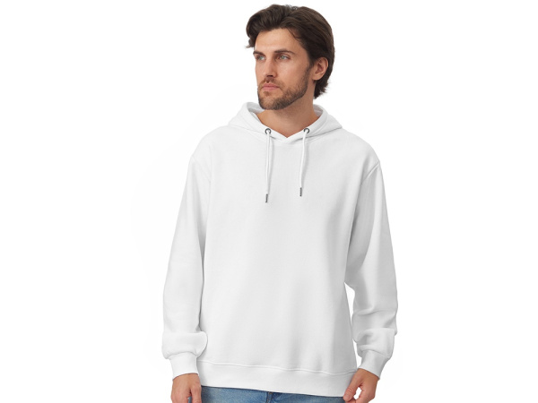 Толстовка с капюшоном оверсайз «Lisbon» унисекс, Размер L, Цвет белый