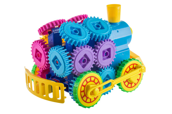 Паровоз на радиоуправлении Diy Bricks