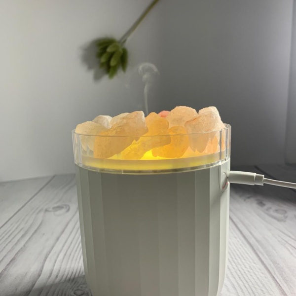 Увлажнитель - ароматизатор с кристаллами соли светодиодный "Crystal Fog", 400 ml