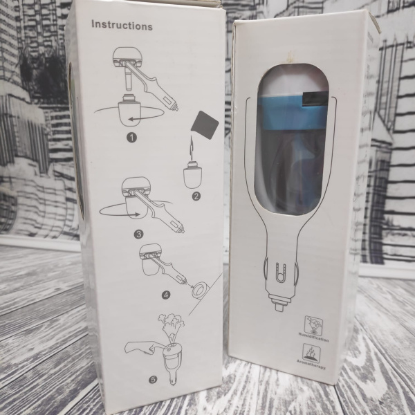 Увлажнитель - аромадиффузор воздуха для авто Gar Humidifier Розовый