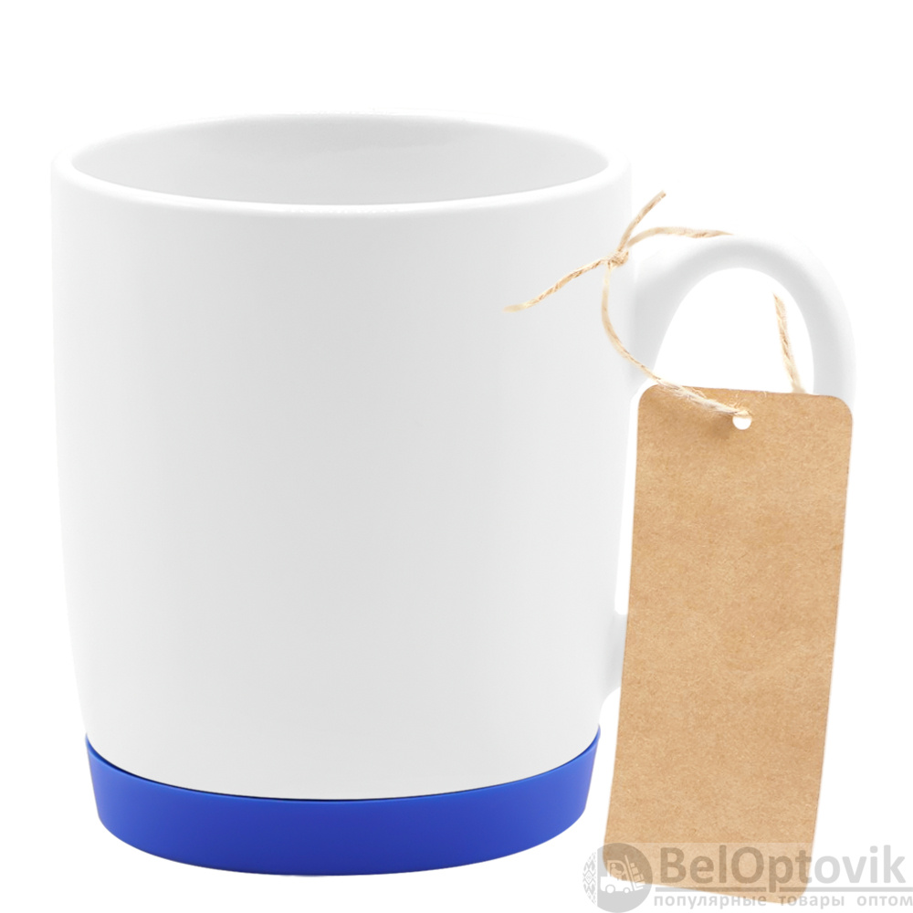 Кружка Make Me To Go, белая/синяя_с_биркой