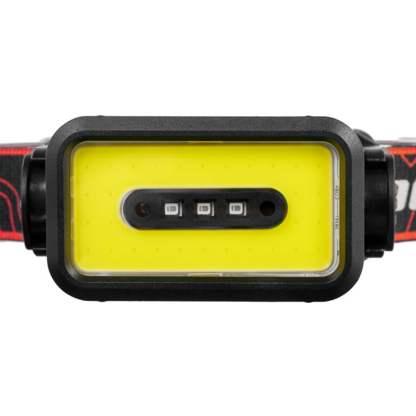 Фонарь налобный FOCUSray 1302 акку 18650 1200 мАН 3,7V встроенный ,сенсор,индикатор зарядки  3W COB 1/180, шт