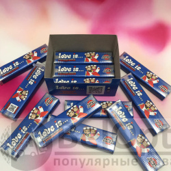 Уценка! Блок жевательных конфет с вкладышами Love is..(12 пластин по 5 конфет в каждой. всего 60 конфет) Арбуз - Тропик