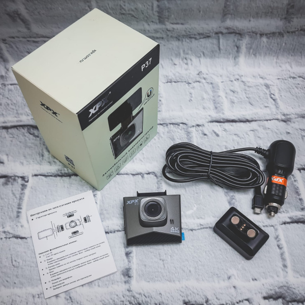 (Оригинал Корея) Автомобильный видеорегистратор XPX® Р37 , 1-канальный, запись видео 1920x1080, ЖК-экран 2,45" TFT дисплей, угол обзора 170°, SD (SDHC) магнитный фиксатор