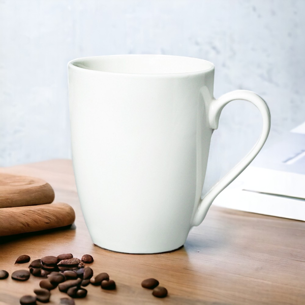 Кружка Elegante, 350мл, керамическая, белая / УЦЕНКА